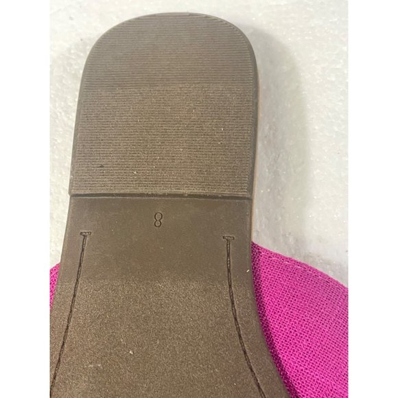 Old Navy womens size 8 Pink Linen Cross Strap Sandals - Picture 6 of 16